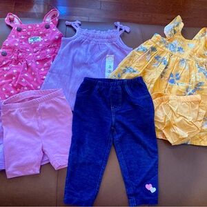12 month Baby Girl Colorful Spring/Summer Bundle